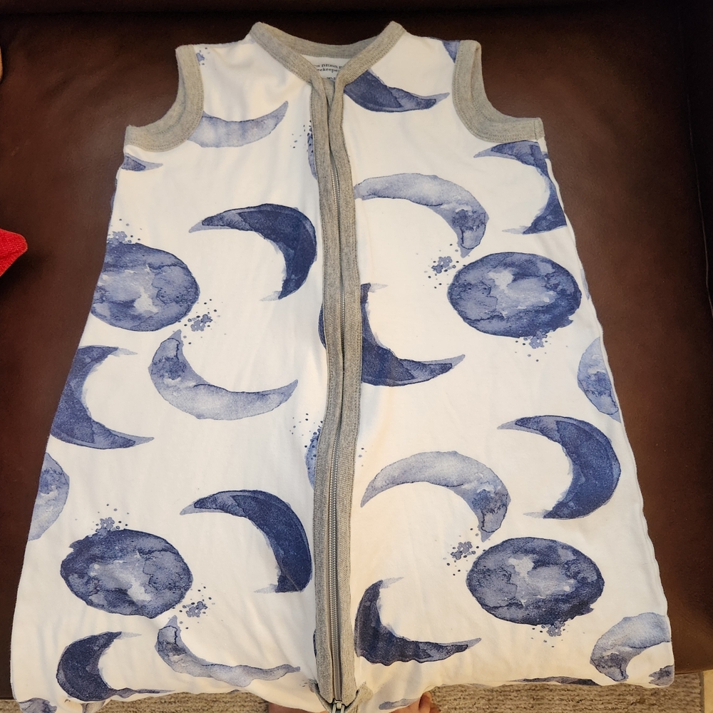 Burt's Bees Baby Blue and Gray Sleep Sack